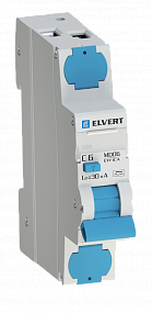 Автоматический выключатель дифф.тока MD06 2р C25 30 мА электрон. тип А ELVERT купить