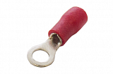 Наконечник кольцевой сечение 0,5-1,5  кв.мм отверстие под М4 цвет красный (1пакет/50шт)