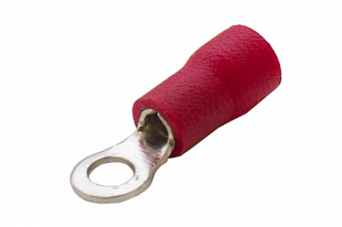 Наконечник кольцевой сечение 0,5-1,5  кв.мм отверстие под М3 цвет красный (1пакет/50шт) купить