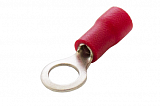 Наконечник кольцевой сечение 0,5-1,5  кв.мм отверстие под М5 цвет красный (1пакет/50шт)