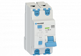 Автоматический выключатель дифф.тока D06 2р C63 100 мА электрон. тип АС ELVERT купить