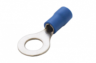 Наконечник кольцевой сечение 1,5-2,5  кв.мм отверстие под М6 цвет синий (1пакет/50шт) купить