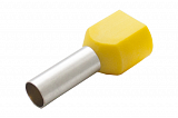 Наконечник штыревой втулочный изолир двойной сечение 6,0 кв.мм длина 14мм цвет желтый (1пакет/50шт)