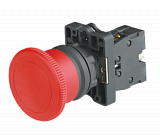 Кнопка грибок "СТОП" с фиксацией и поворотом красная IP65 Ø40мм