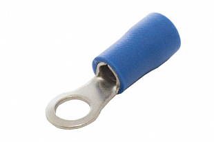 Наконечник кольцевой сечение 1,5-2,5  кв.мм отверстие под М4 цвет синий (1пакет/50шт) купить